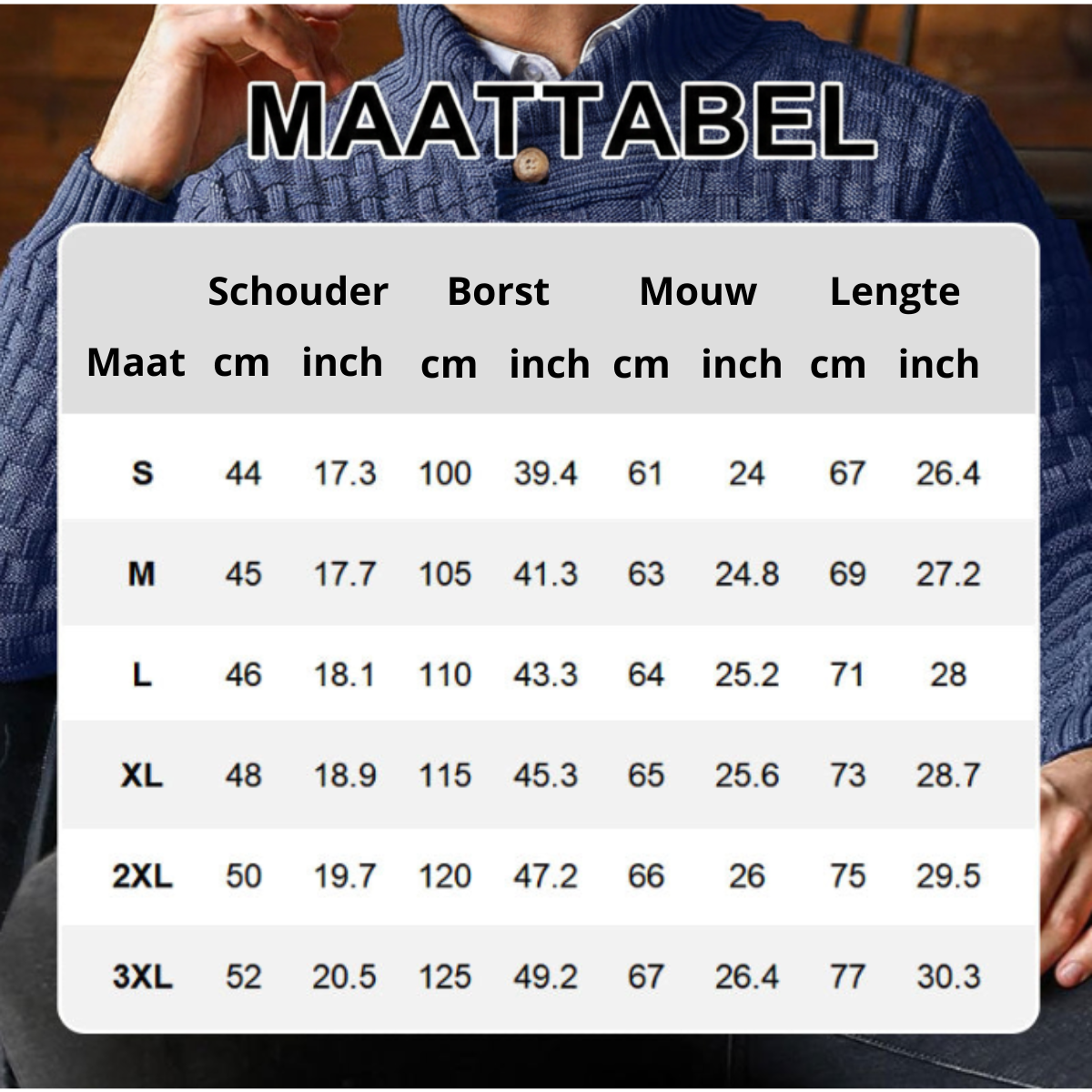 Pull à Col Montant en Maille Gaufrée pour Homme
