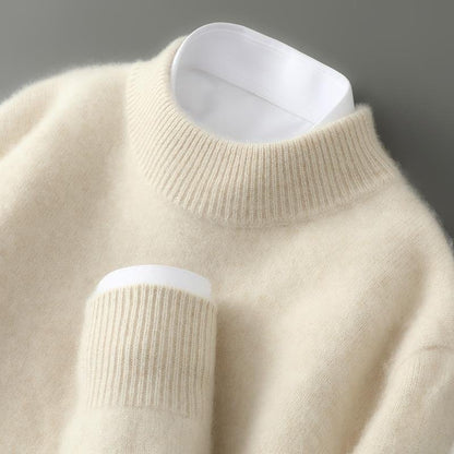 Pull à Col Montant en Maille Douce pour Homme