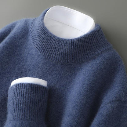 Pull à Col Montant en Maille Douce pour Homme