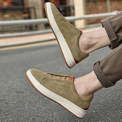 Baskets Basses en Daim Synthétique pour Homme