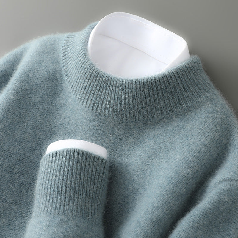 Pull à Col Montant en Maille Douce pour Homme