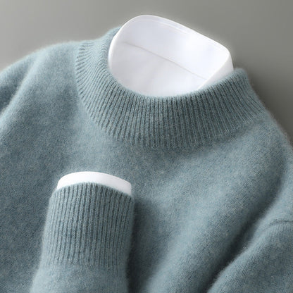 Pull à Col Montant en Maille Douce pour Homme