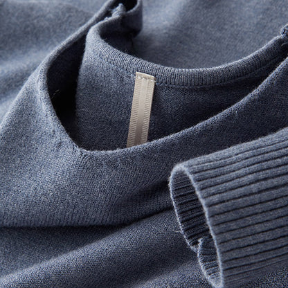 Pull à Col V en Maille Souple pour Homme