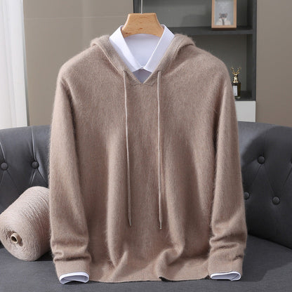 Sweat à Capuche en Maille Douce pour Homme