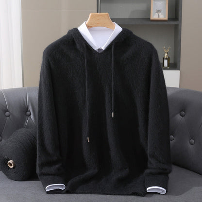Sweat à Capuche en Maille Douce pour Homme