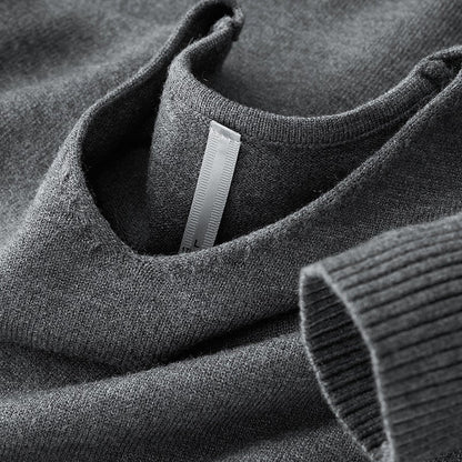 Pull à Col V en Maille Souple pour Homme