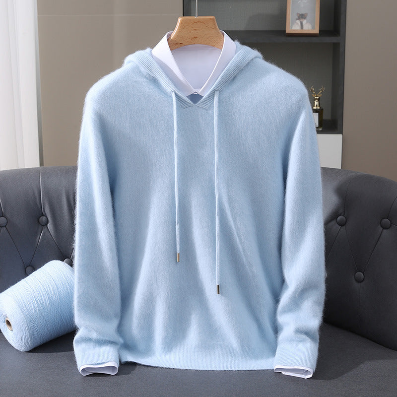 Sweat à Capuche en Maille Douce pour Homme