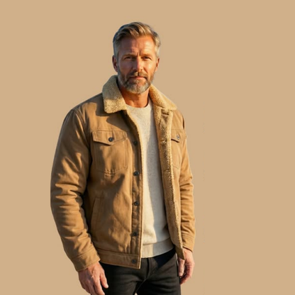 Blouson Bomber Doublé Sherpa pour Homme