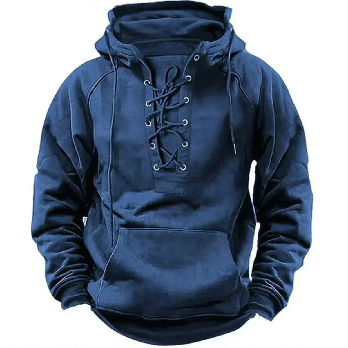Sweat à Capuche à Laçage sur le Devant pour Homme