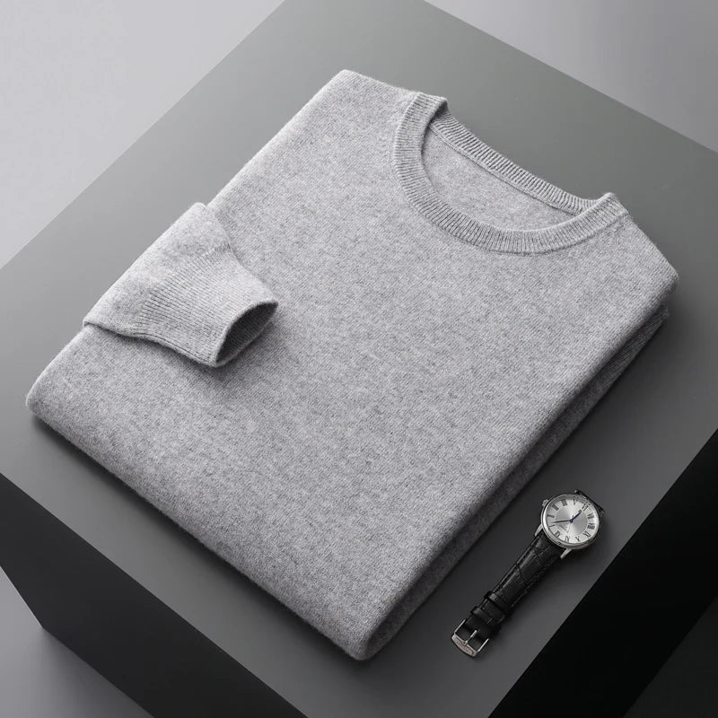 Pull à Col Rond en Maille Douce pour Homme