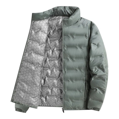 Doudoune Matelassée à Col Montant pour Homme