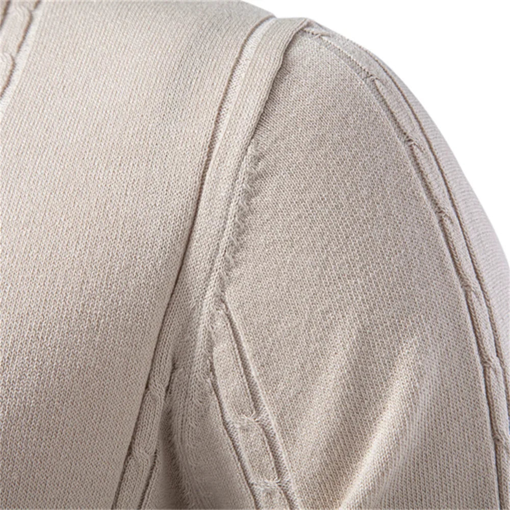 Polo en Maille à Texture Verticale pour Homme