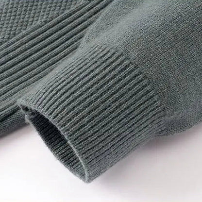 Pull Jacquard à Col Montant pour Homme