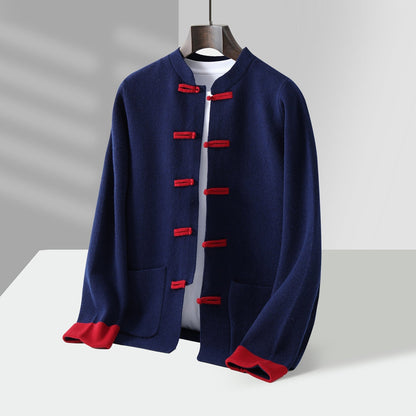 Cardigan Ouvert à Brandebourgs pour Homme