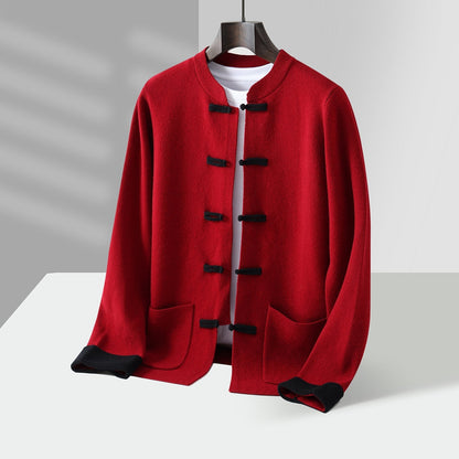 Cardigan Ouvert à Brandebourgs pour Homme