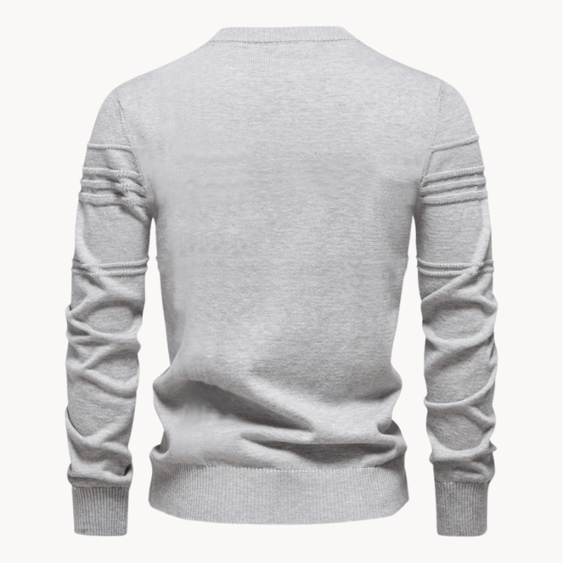 Pull à Col Rond à Rayures Horizontales pour Homme