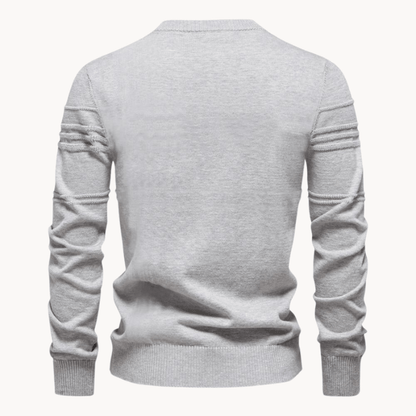 Pull à Col Rond à Rayures Horizontales pour Homme