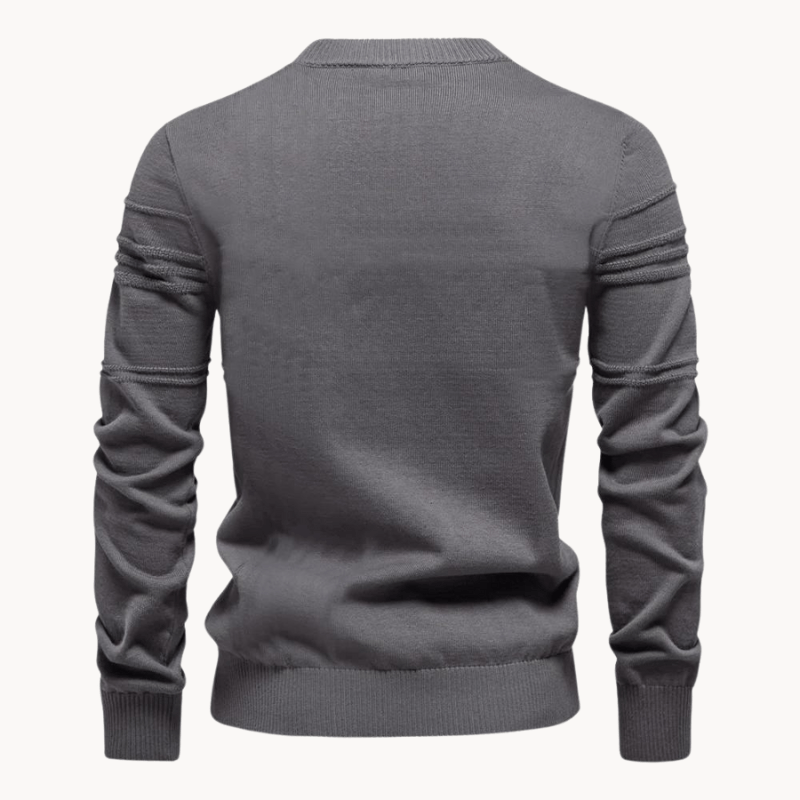 Pull à Col Rond à Rayures Horizontales pour Homme
