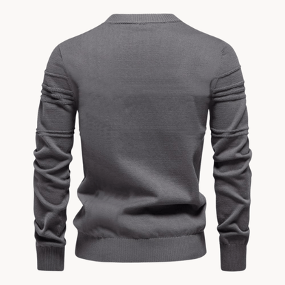 Pull à Col Rond à Rayures Horizontales pour Homme