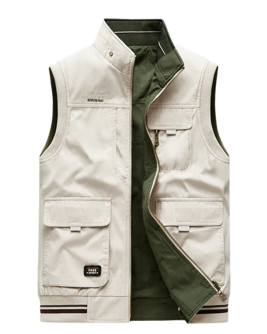 Bodywarmer Utilitaire à Poches Cargo pour Homme
