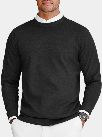 Pull à Col Rond en Maille Fine pour Homme