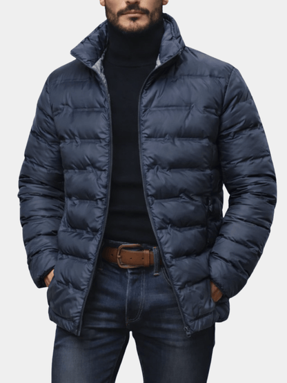 Doudoune Matelassée à Col Montant pour Homme