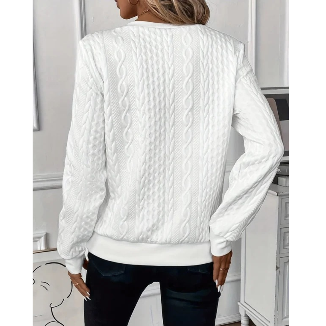 Pull en Maille à Fermeture Éclair pour Femme