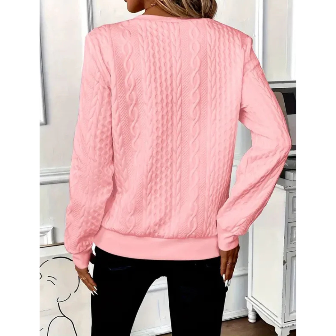 Pull en Maille à Fermeture Éclair pour Femme