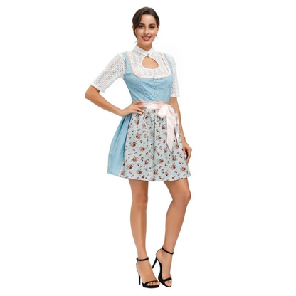 Dirndl à Motif Floral pour Femme