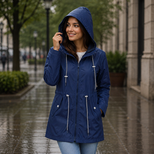 Imperméable à Capuche pour Femme