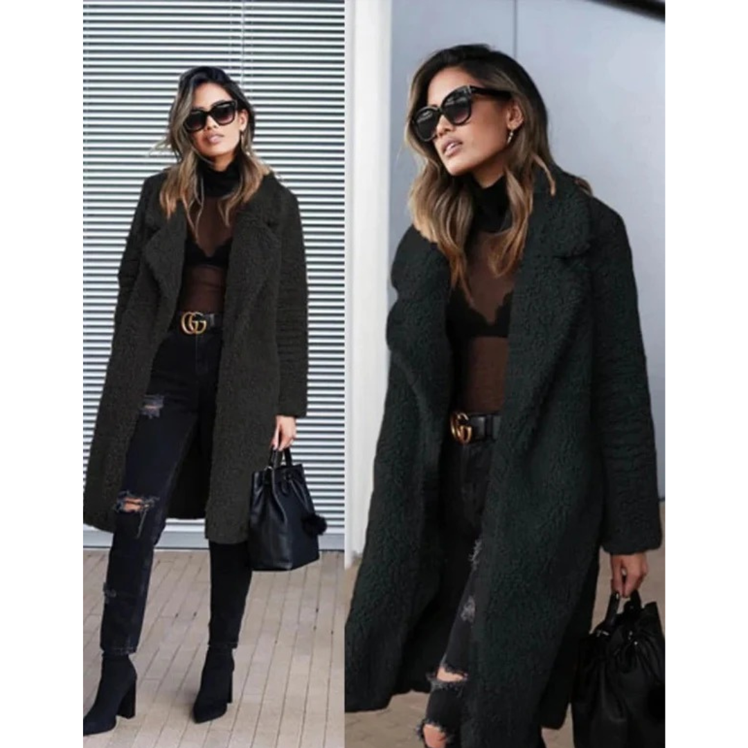 Veste d’Hiver en Maille Teddy pour Femme