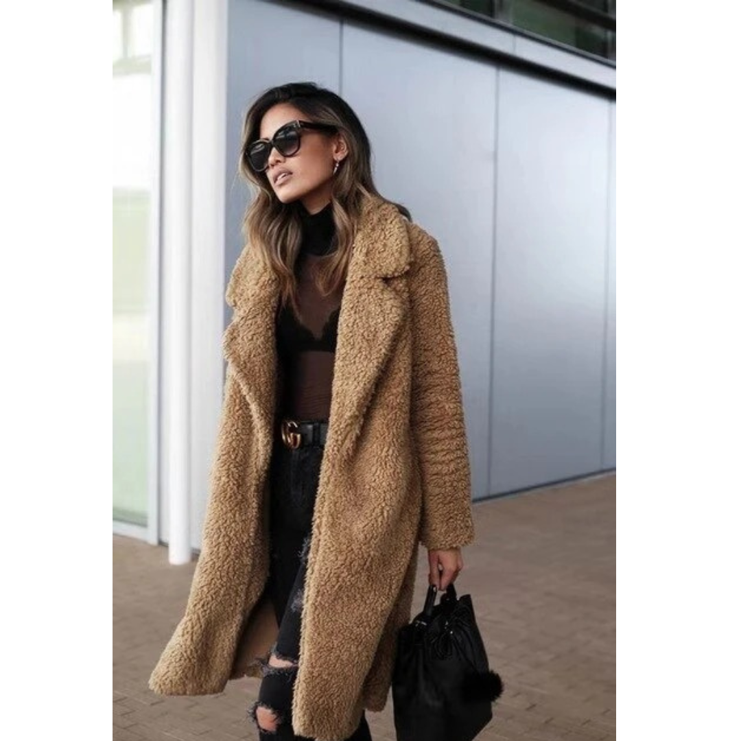 Veste d’Hiver en Maille Teddy pour Femme