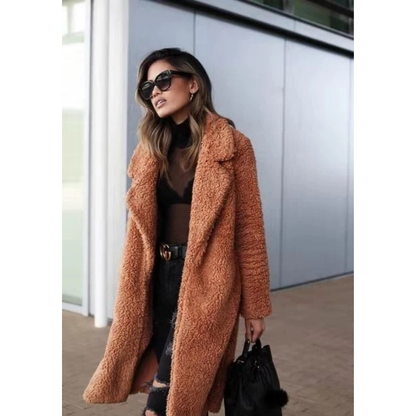 Veste d’Hiver en Maille Teddy pour Femme