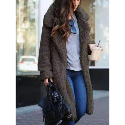Veste d’Hiver en Maille Teddy pour Femme