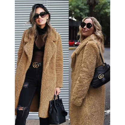 Veste d’Hiver en Maille Teddy pour Femme