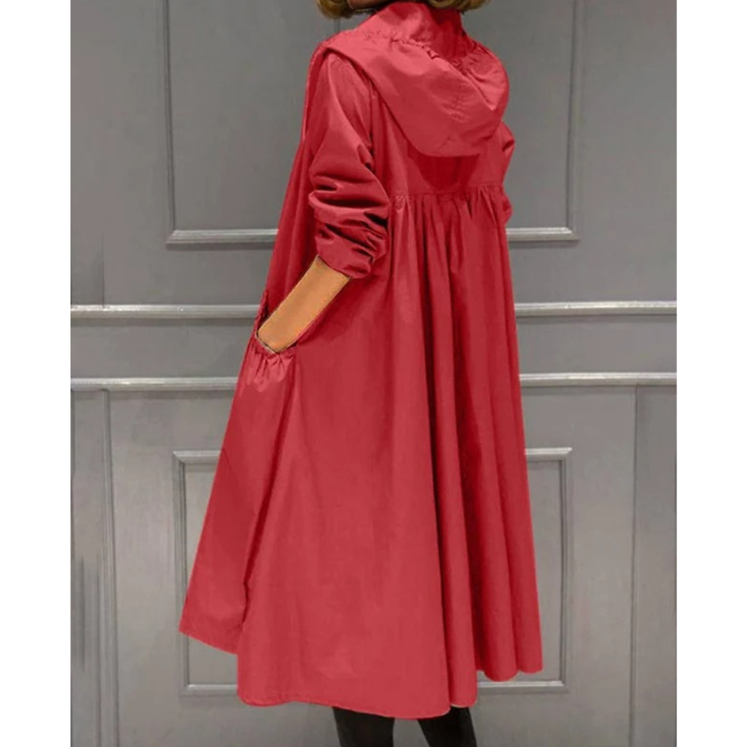 Trench-Coat à Capuche pour Femme