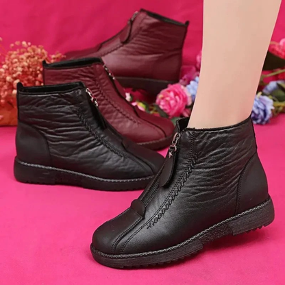 Bottines à Fermeture Éclair Doublé pour Femme