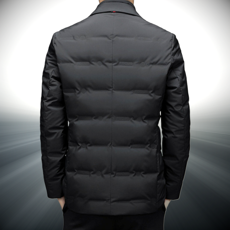 Blazer Matelassé à Col Montant pour Homme