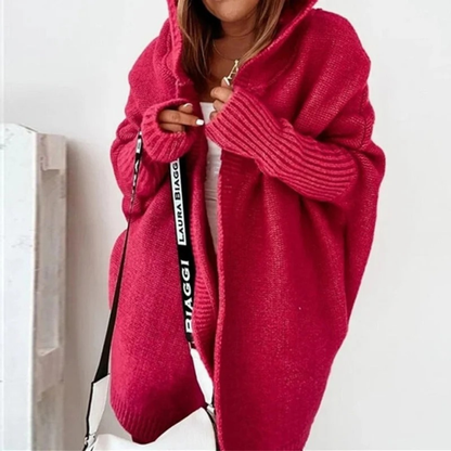 Cardigan à Capuche Coupe Oversize pour Femme