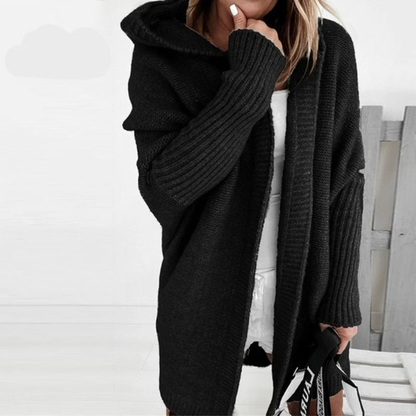Cardigan à Capuche Coupe Oversize pour Femme