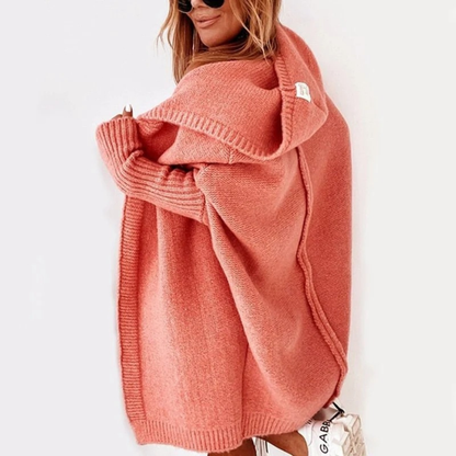 Cardigan à Capuche Coupe Oversize pour Femme