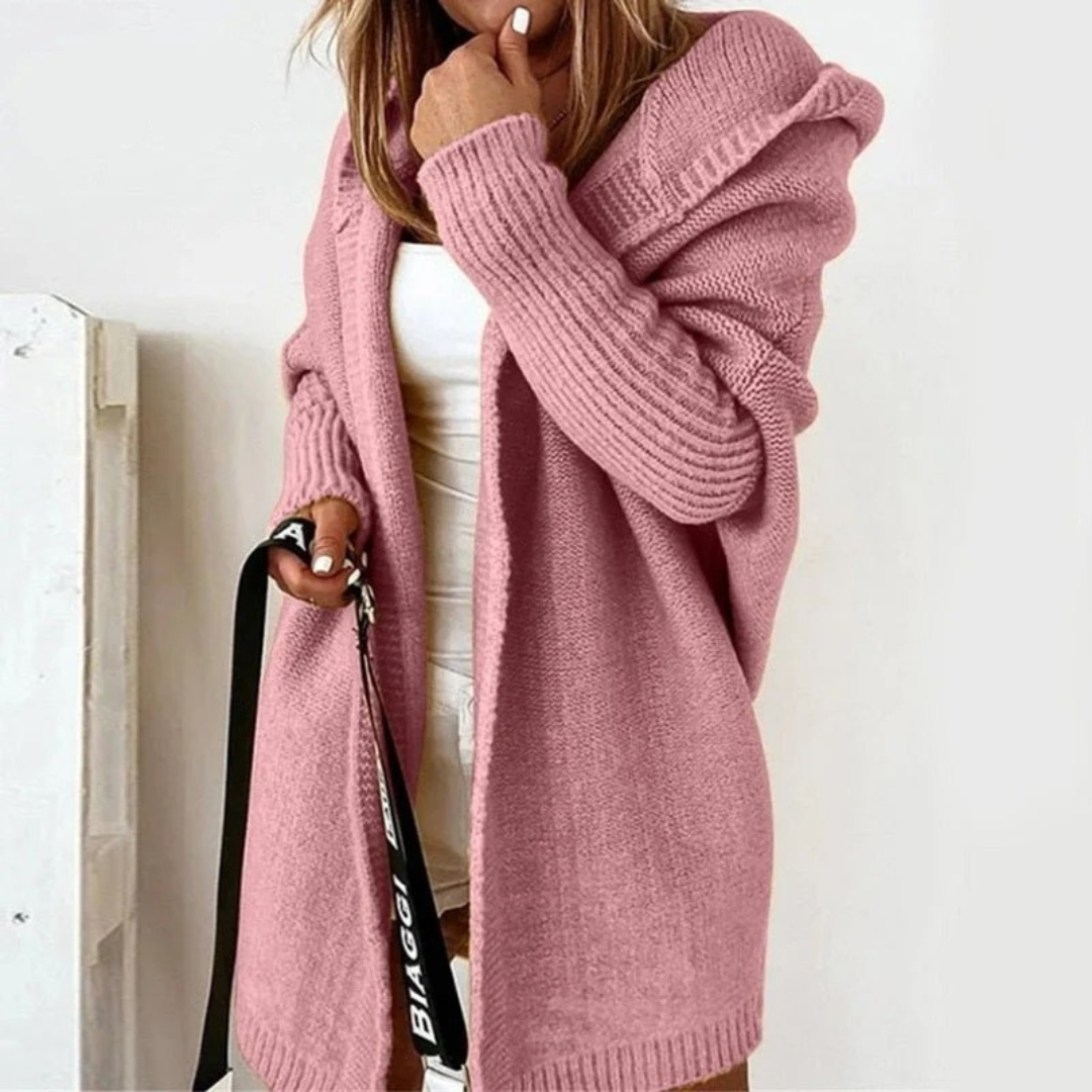 Cardigan à Capuche Coupe Oversize pour Femme