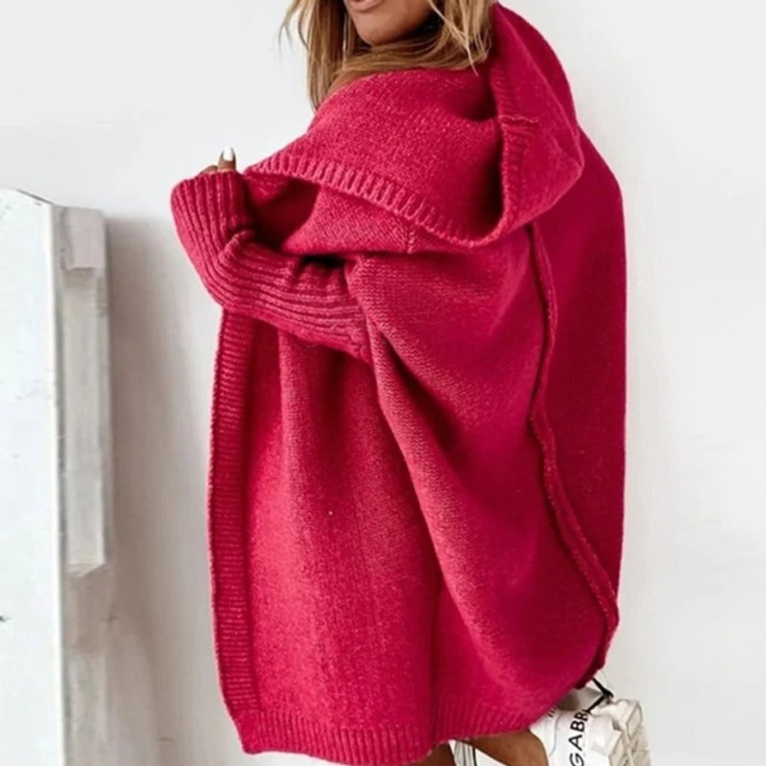 Cardigan à Capuche Coupe Oversize pour Femme