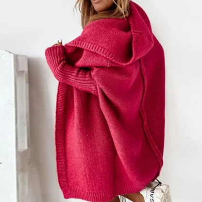 Cardigan à Capuche Coupe Oversize pour Femme