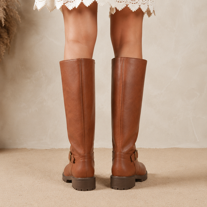 Bottes Cavalières à Double Bride pour Femme