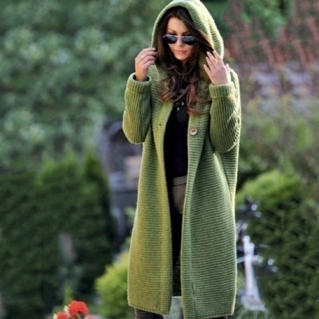 Cardigan à Capuche Long pour Femme