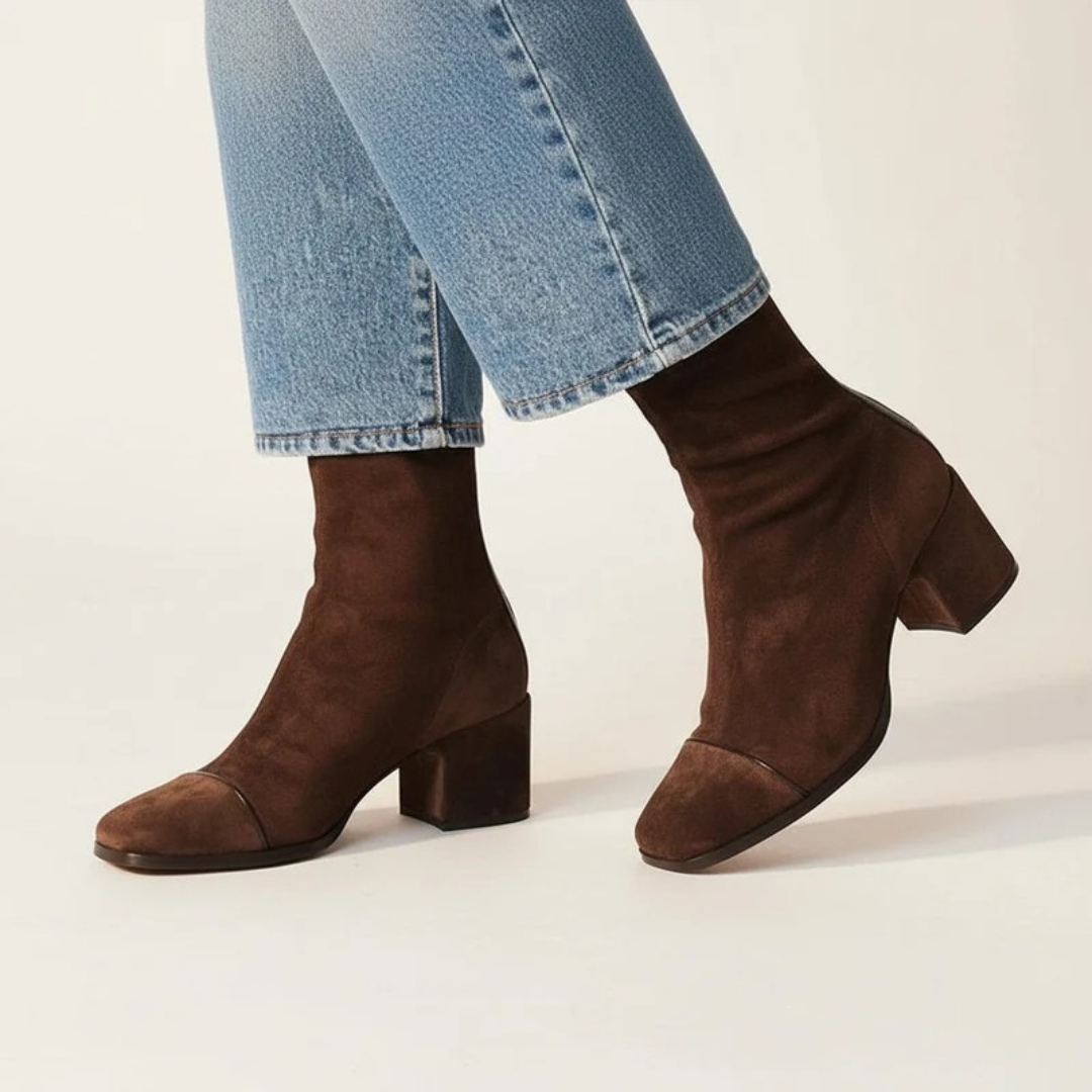 Bottines en Dentelle à Talon pour Femme