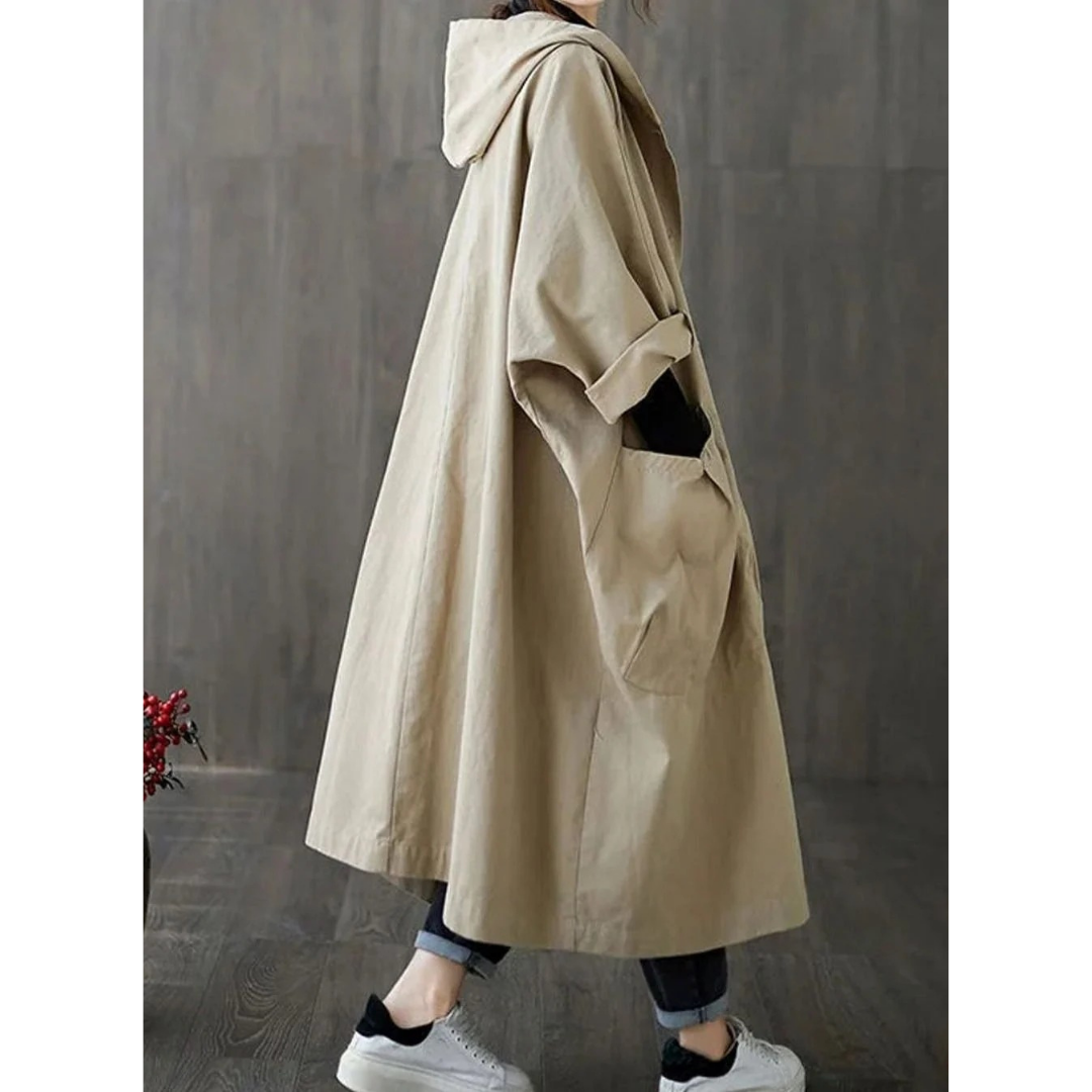 Imperméable à Capuche pour Femme
