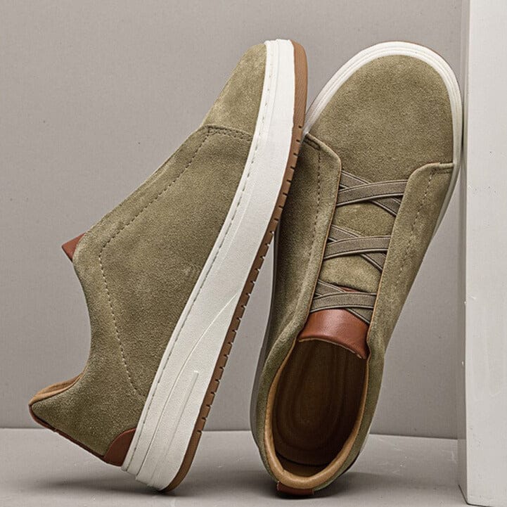 Baskets Basses en Daim Synthétique pour Homme
