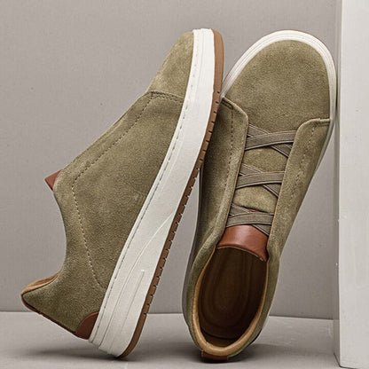 Baskets Basses en Daim Synthétique pour Homme